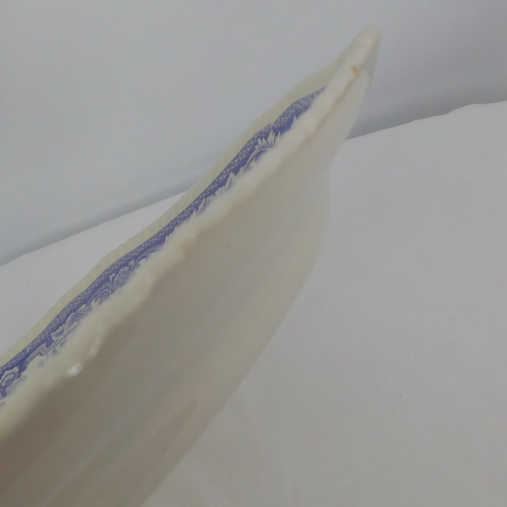 Spode Mayflower Fine China Old Backstamp 15" Oval Serving Platter England VTG - Picture 8 of 11